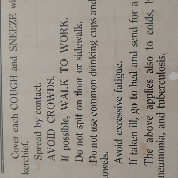 Original Vintage US public health medical warning sign. Conversation piece - Picture 3 of 4